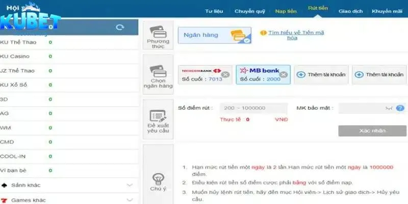 Hướng dẫn chi tiết quy trình rút tiền về tài khoản Hướng dẫn chi tiết quy trình rút tiền về tài khoản